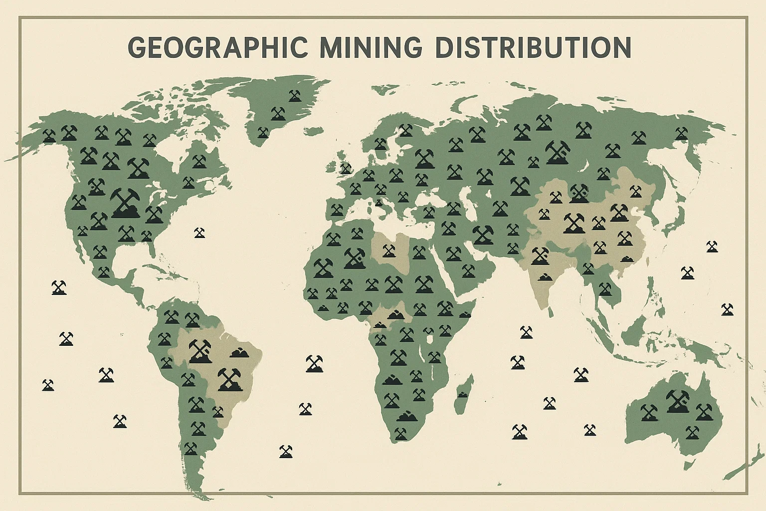 Geographic Mining Distribution