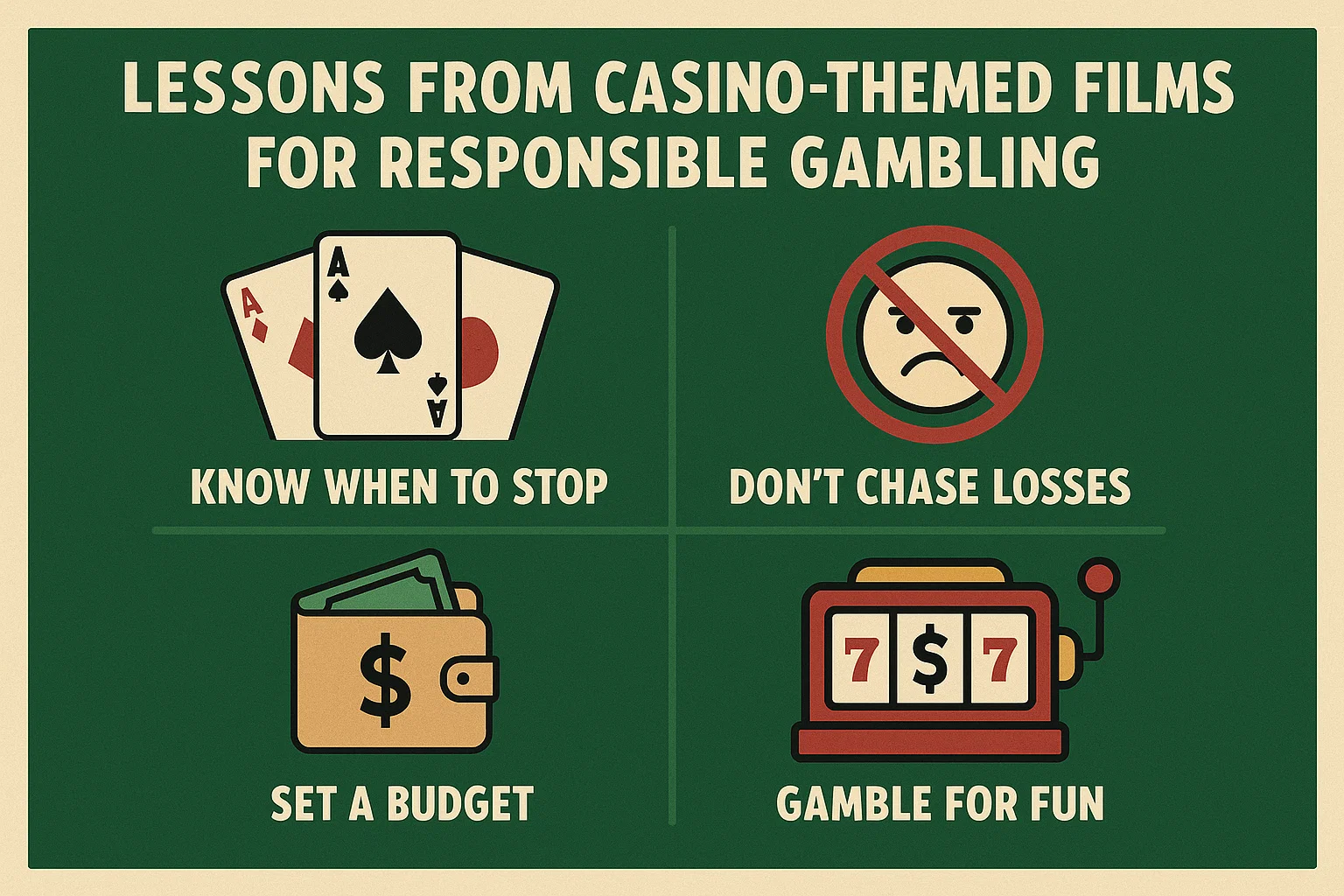 Lessons from Casino-Themed Films for Responsible Gambling